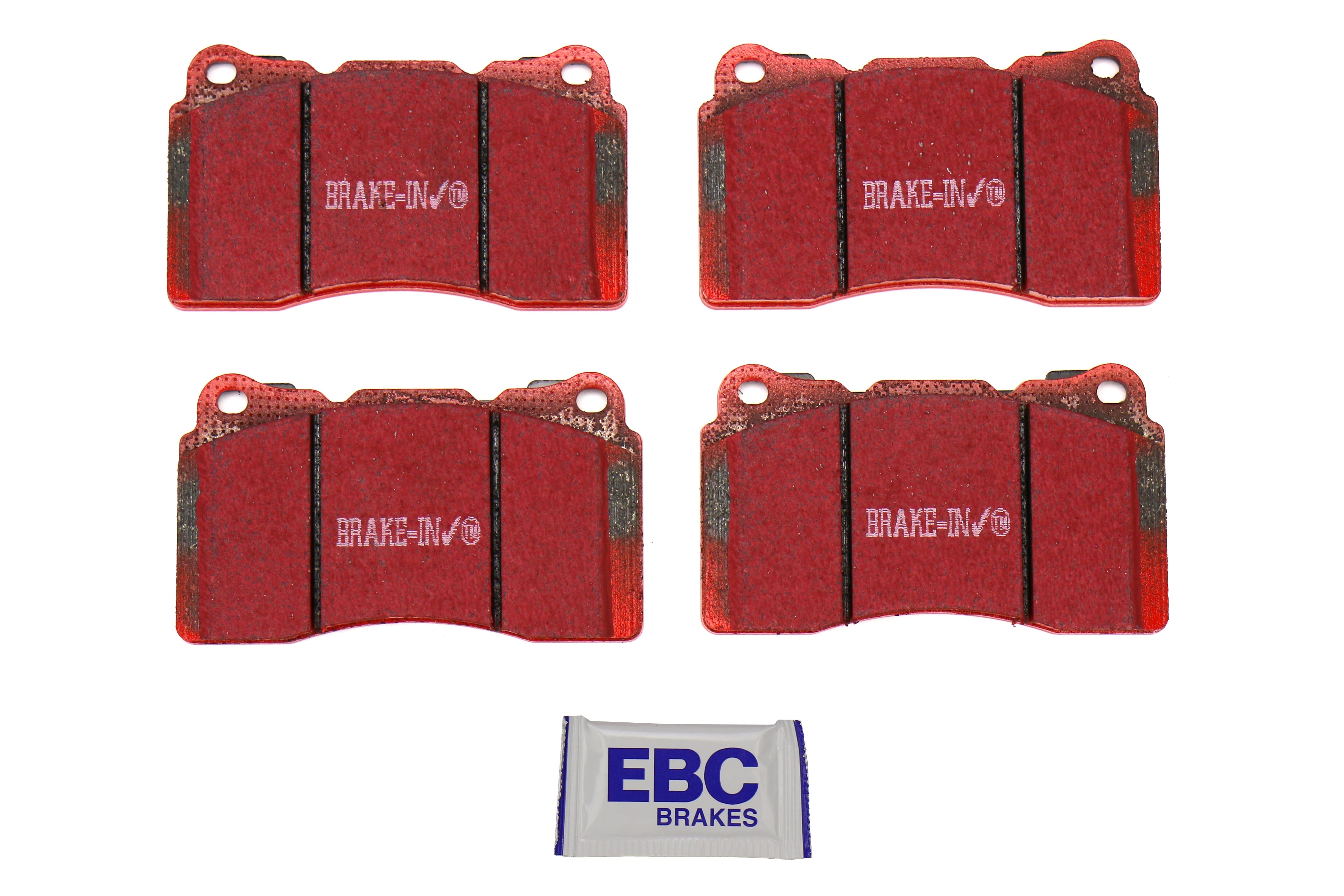 EBC Brakes Redstuff Ceramic Front Brake Pads - 2004-2017 Subaru STI / Mitsubishi Evo / OEM Brembo Applications